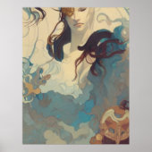 Poster Essence Abstraite Du Zen (Devant)