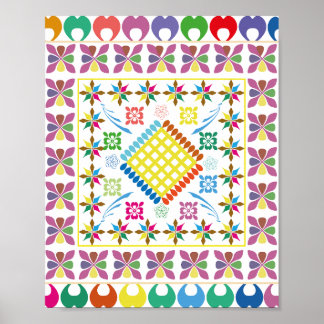 Poster Essence brodée