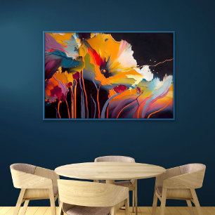 Poster Essence du jardin – Expression florale abstraite