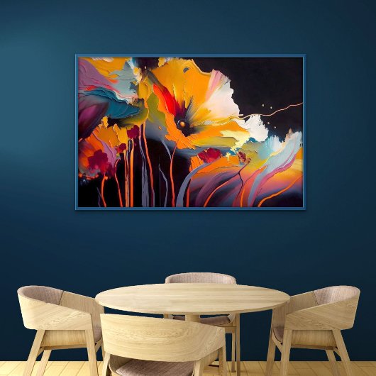 Poster Essence du jardin – Expression florale abstraite