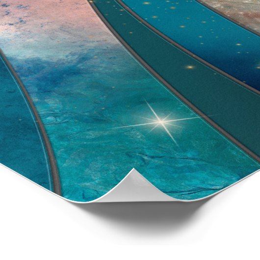 Poster Essence Ethérée - Art Mosaïque (Coin)