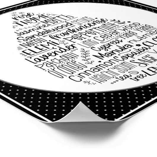 Poster Essential Oil Drop (Coin)