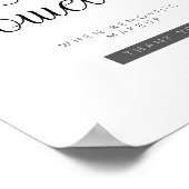 Poster Essentials de l'hôte Airbnb - Panneau de serviette (Coin)