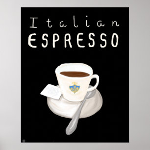 Poster Essentiel Italie - Espresso Italien