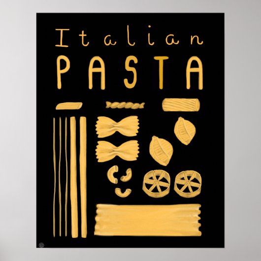Poster Essentiel Italie - Pâtes italiennes (Devant)