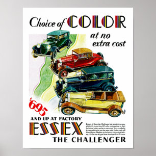Poster Essex Le Challenger Automobile