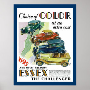 Poster Essex Le Challenger Automobile