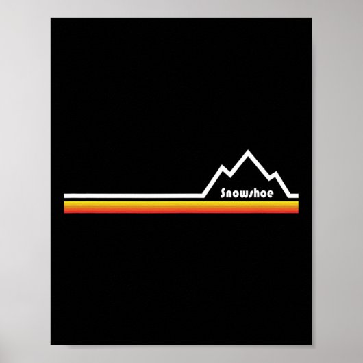 Poster Esskay Designs Black Snowshoe (Devant)