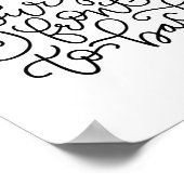 Poster Essuyez-vous devant le dos Funny Salle de bain (Coin)