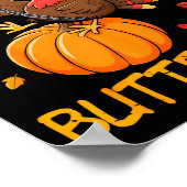 Poster Est arrivé comme un Butterball Drôle de Thanksgivi (Coin)