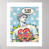 Poster Est-ce de l'amour ? Pop Art Classique (Devant)