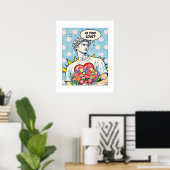Poster Est-ce de l'amour ? Pop Art Classique (Bureau à domicile)