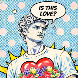 Poster Est-ce de l'amour ? Pop Art Classique