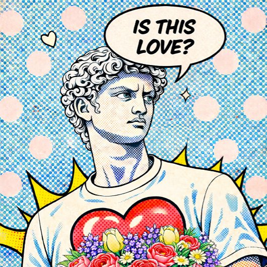 Poster Est-ce de l'amour ? Pop Art Classique