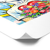 Poster Est-ce de l'amour ? Pop Art Classique (Coin)