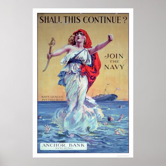 Poster Est-ce que ça continue ? Rejoignez la marine (US02 (Devant)