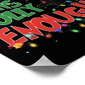 Poster Est-ce que ce chat noir de Noël joyeux est suffisa (Coin)
