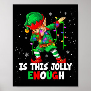 Poster Est-ce que ce pyjama de Noël Jolly Enough Xmas San