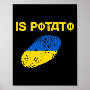 Poster Est-ce que la pomme de terre est drôle Blague Ukra