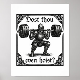 Poster Est-Ce Que Tu Peux Même Hoist Funny Gothique Deadl