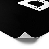 Poster Est-ce que vous Bunna Danse drôle Bun Pun Dark BG (Coin)