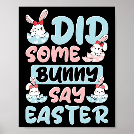 Poster Est-Ce Qu'Un Lapin A Dit Pâques (Devant)