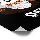 Poster Est-Ce Une Boite Feuille Halloween Ghost Drôle Cad (Coin)