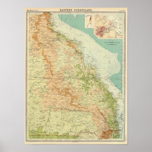 Poster Est du Queensland (Devant)