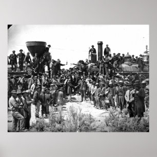 Poster Est et Ouest serrer les mains à la pose du Dernier