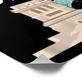 Poster Est-Il Parti Statue De La Liberté Drôle Anti Trump (Coin)