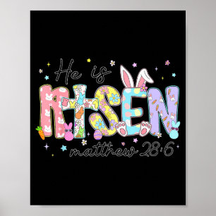 Poster Est-Il Ressuscité Jésus Chrétien Heureux