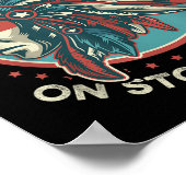 Poster Est Illégale Sur Les Terres Volées (Coin)