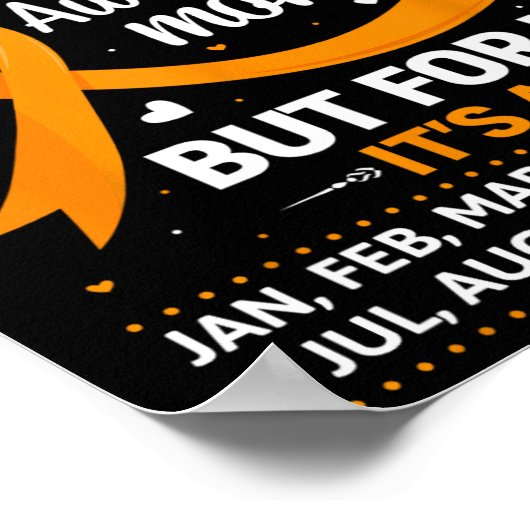 Poster Est le mois de sensibilisation à la leucémie (Coin)