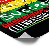 Poster Est ma fête d'indépendance Black Pride Melanin (Coin)