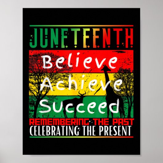 Poster Est ma fête d'indépendance Black Pride Melanin (Devant)