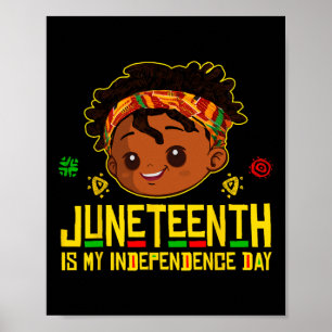 Poster Est Mon Jour D'Indépendance Black Kids Boys Toddle