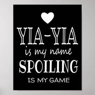Poster Est Mon Nom Yia-yia Cadeaux Pour La Grèce Grand-Mè