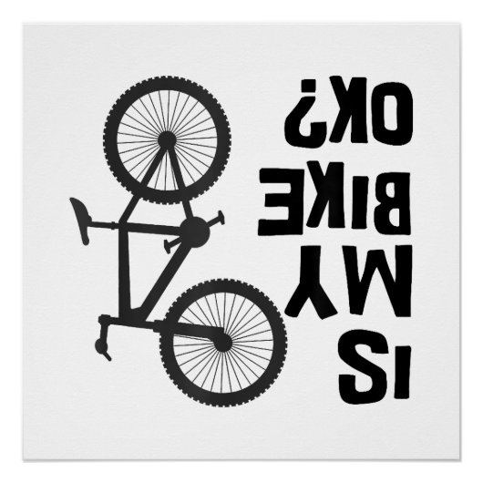 Poster Est Mon Vélo OK Funny VTT (Devant)