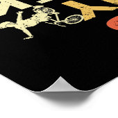 Poster Est Mon Vélo Ok Retro Funny Biker (Coin)