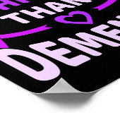 Poster Est plus épais que l'Alzheimer de la démence (Coin)