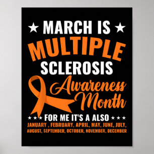 Poster Est Sclérose en plaques Mois de sensibilisation Ms