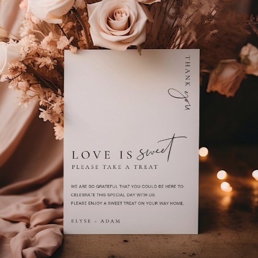 Poster Estelle Moderne Minimal Amour Est Sweet Faveurs Si