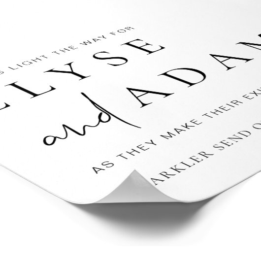 Poster Estelle Moderne Minimale Éperceuse Envoi Désactivé (Coin)