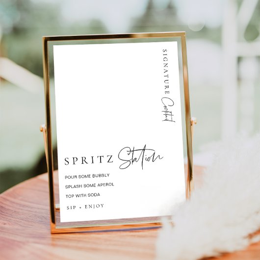 Poster Estelle Station minimaliste moderne Spritz