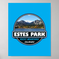 Estes Park Colorado Emblem d'art de voyage
