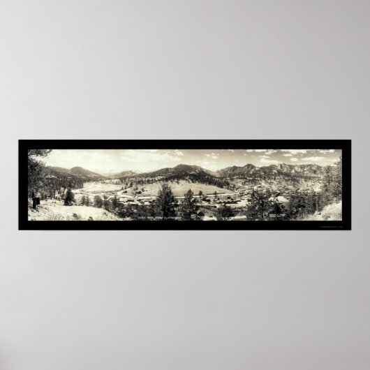 Poster Estes Park, Colorado Photo 1940 (Devant)