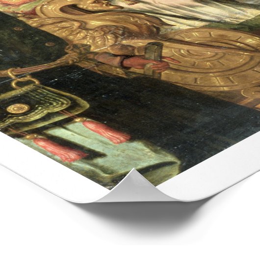 Poster Esther devant le roi Ahasuerus avec Haman envoyé (Coin)