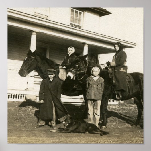 Poster Esther sur l'âne (Devant)