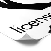 Poster Esthetician licensed to exfoliate (Coin)