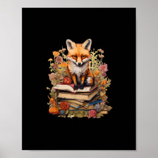 Poster esthétique cottagecore amoureux de livres goblinco